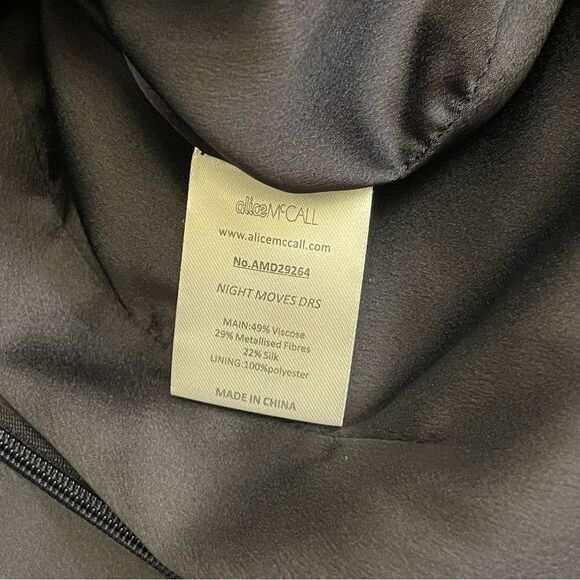 Alice McCall Blue Night Moves Metallic Cocktail Mini Dress - Picture 13 of 13